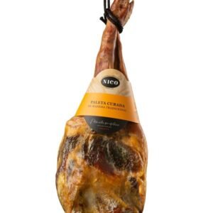 Pack Paleta Curada con kit jamonero - Jamón Auténtico con Sabor Suave y Equilibrado - Ideal para Cualquier Momento - Maestros Jamoneros desde 1965- Peso aprox.: de 4 a 5 kilos