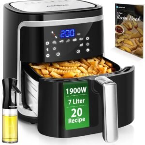 Freidora de Aire sin Aceite XXL 7L,1900W, Inteligente